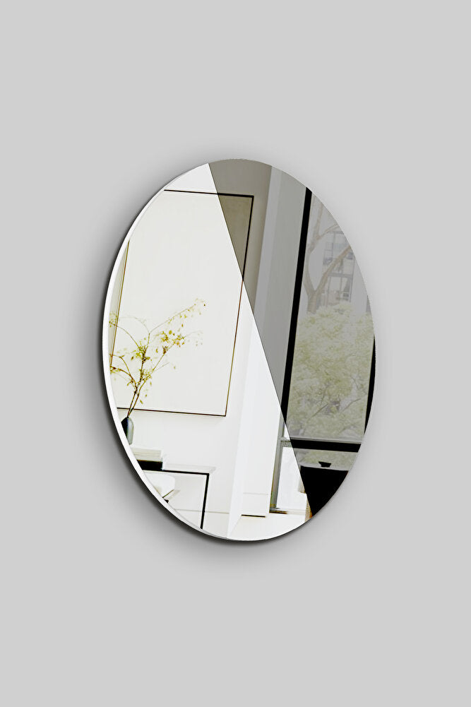 Salon Duvar Aynası | Düz Füme Ayna | İsis Düz Füme Tasarım Ayna | Çap80cm