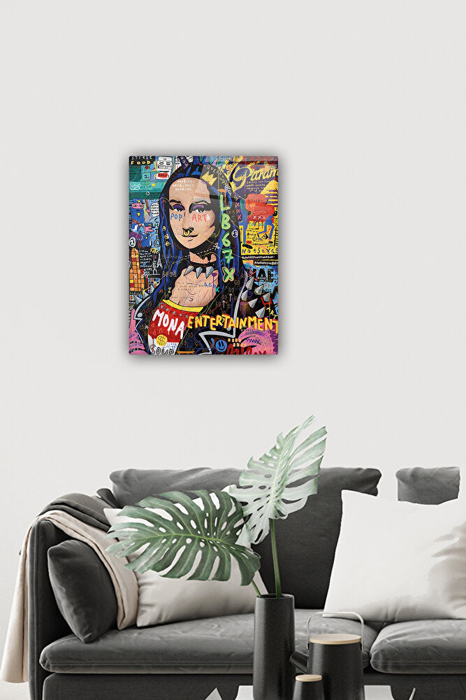 Cam Tablo | Popart Serisi | Mona Lisa |