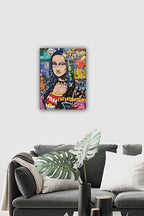 Cam Tablo | Popart Serisi | Mona Lisa |