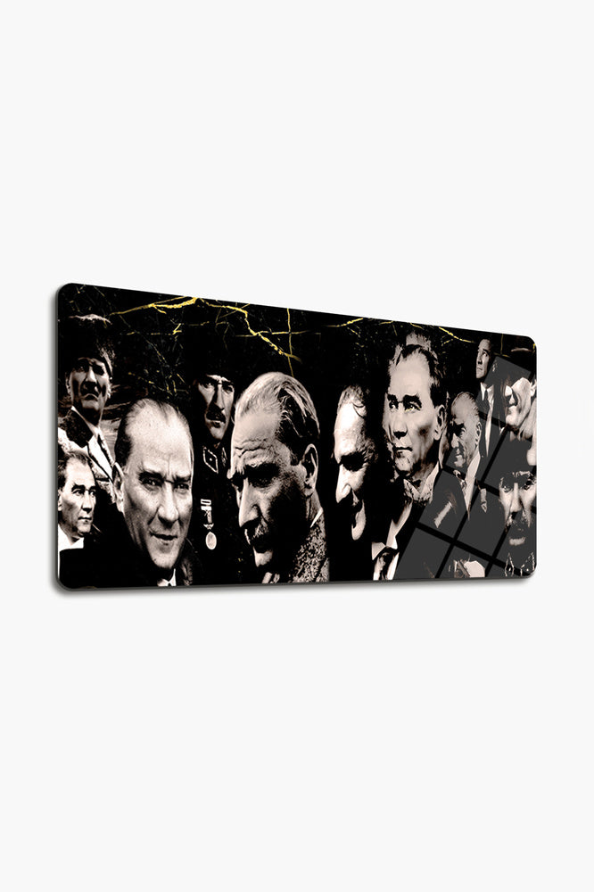 Cam Tablo | Atatürk Serisi | Karma Atatürk | 40cm x 80cm