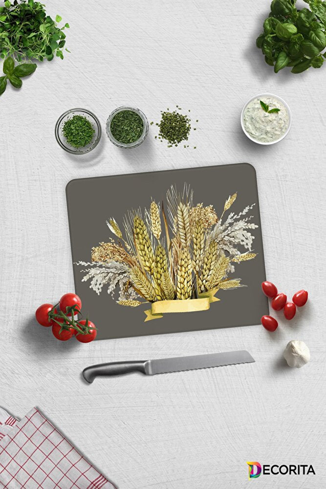 Buğday Demeti | Cam Kesme Tahtası - Cam Kesme Tablası | 30cm x 40cm