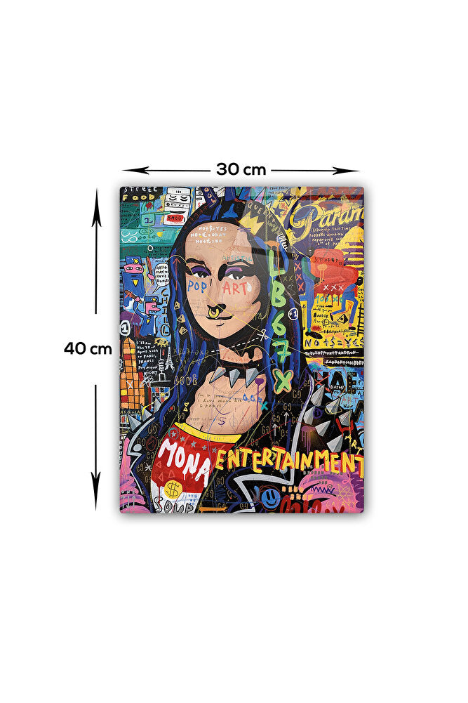 Cam Tablo | Popart Serisi | Mona Lisa |