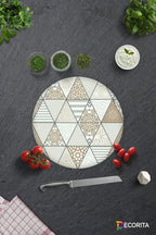 Mandala Desenli | Cam Kesme Tahtası - Cam Kesme Tablası | 30 cm x 40 cm