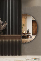 Ayna | Düz Ayna | Yarım Ay Ayna | 50cm x 92cm