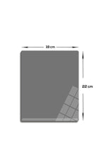 Cam Mouse Pad | Cam Masa Matı | Düz Renk - Gri | Large | 40cm X 80cm