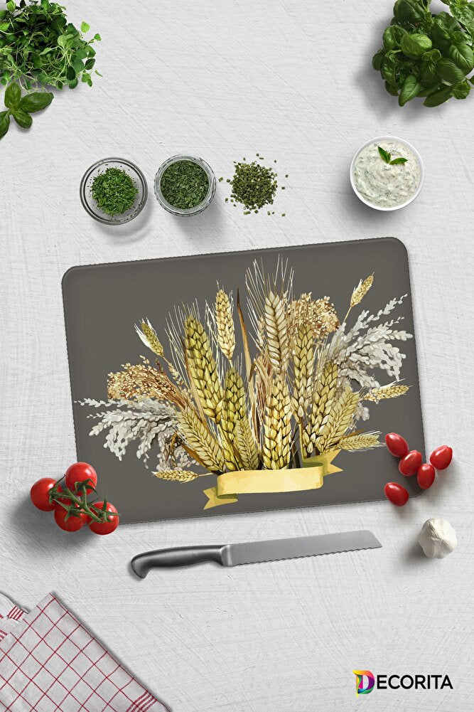 Buğday Demeti | Cam Kesme Tahtası - Cam Kesme Tablası | 30cm x 40cm