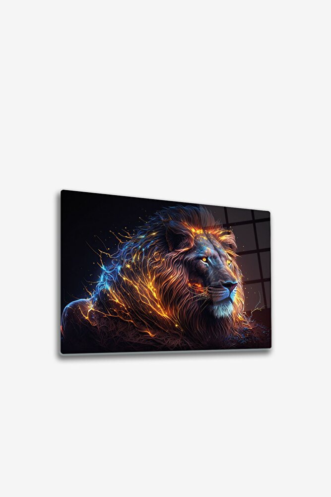 Cam Tablo | Neon Aslan | 30cm x 40cm