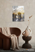 Cam Tablo | Romantik Seri | Altın Tomurcuk | 40cm x 60cm