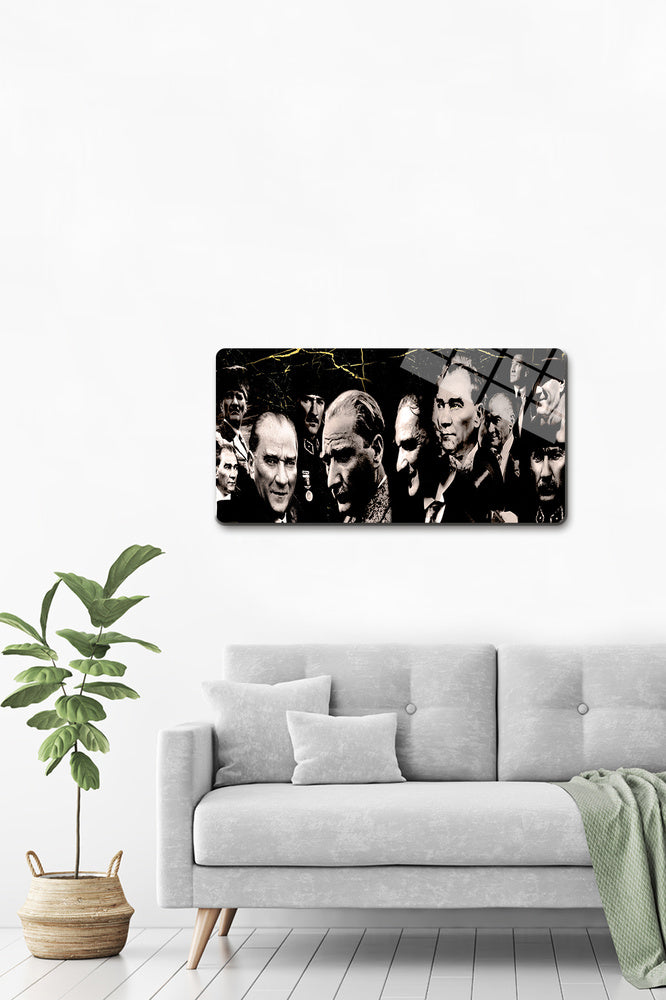 Cam Tablo | Atatürk Serisi | Karma Atatürk | 40cm x 80cm