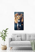Cam Tablo | Modern Art Serisi | Lion Boss | 40cm x 80cm
