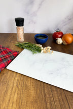 Klasik Mermer Desenli | Cam Kesme Tahtası - Cam Kesme Tablası | 30cm x 40cm