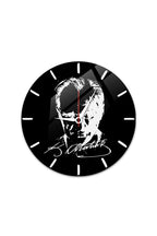 Cam Duvar Saati | Atatürk | Beyaz Fon | Çap40cm