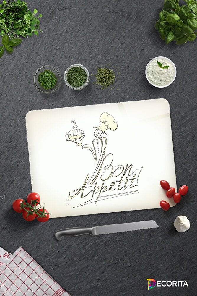Cam Kesme Tahtası - Cam Kesme Tablası | Bon Appetit - Şef | 20cm X 30cm