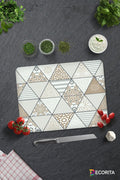 Mandala Desenli | Cam Kesme Tahtası - Cam Kesme Tablası | 30 cm x 40 cm