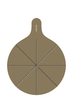 Pizza Saplı Kesim Kanallı Sunum Camı | Bronz Cam | 36cm x 47cm