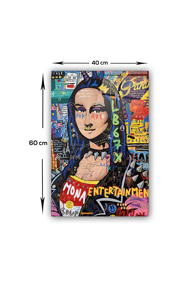 Cam Tablo | Popart Serisi | Mona Lisa |