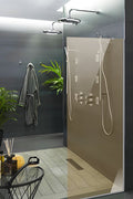 Cam Duşakabin Seperatör - Sabit Panel | Bronz Cam | Metalik Parlak Profil | 70cm x 190cm