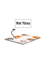 Cam Mouse Pad | Cam Masa Matı | Cat Mascot | Small | 18cm X 22cm