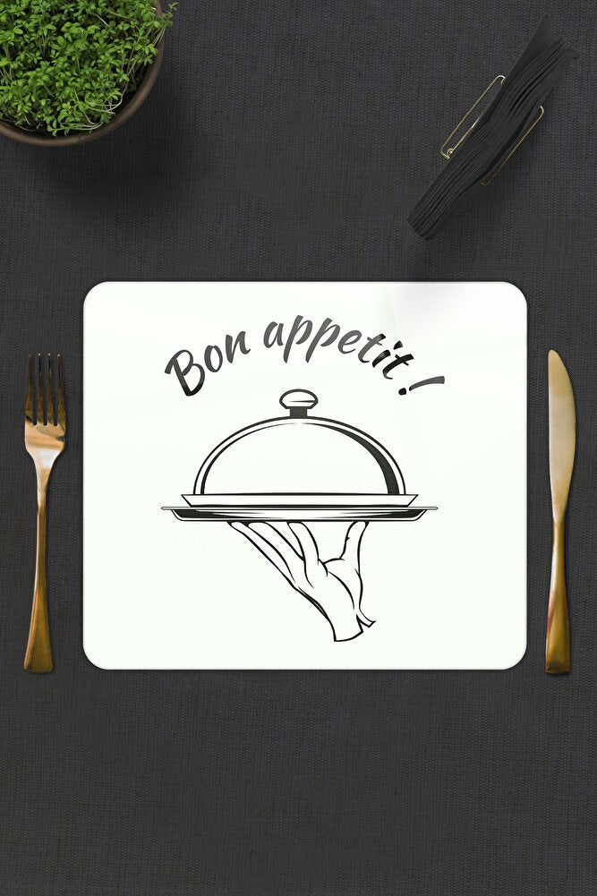 2'li Takım | Cam Tabak - Kahvaltı Tabağı - Pasta Tabağı | Bon Appetit -servis | 29cm X 34cm