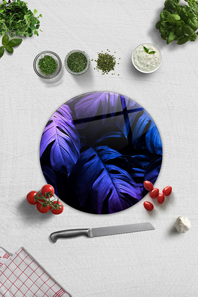 Cam Kesme Tahtası - Cam Kesme Tablası | Tropik Palmiye | 20cm x 30cm