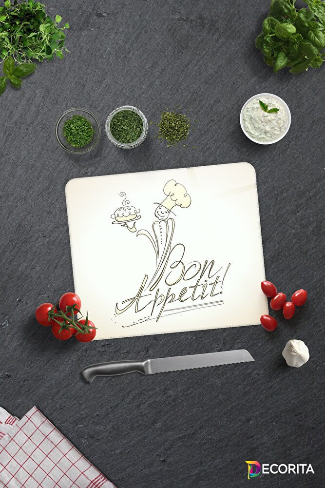 Cam Kesme Tahtası - Cam Kesme Tablası | Bon Appetit - Şef | 20cm X 30cm