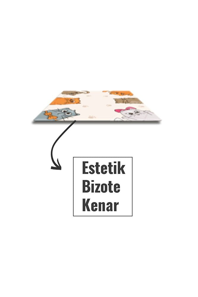 Cam Mouse Pad | Cam Masa Matı | Cat Mascot | Small | 18cm X 22cm