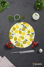 Sarı Limonlar | Cam Kesme Tahtası - Cam Kesme Tablası | 20cm x 30cm