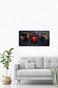 Cam Tablo | Modern Art Serisi | Lazy Monkey Yatay | 40cm x 80cm