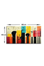 Cam Tablo | Modern Art Serisi | Renkli Silüet | 50cm x 100cm