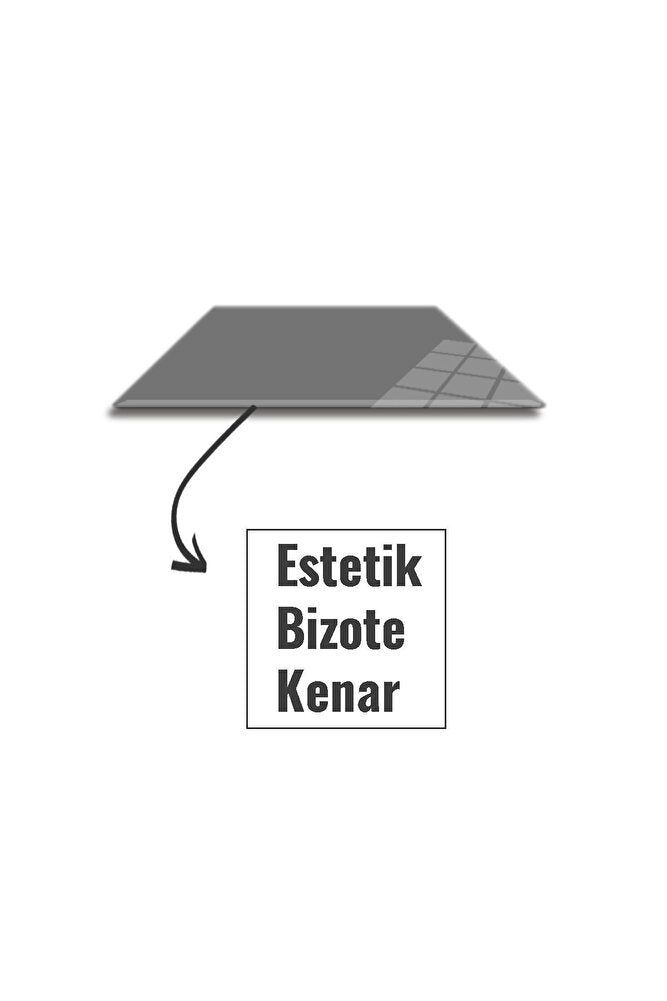 Cam Mouse Pad | Cam Masa Matı | Düz Renk - Gri | Large | 40cm X 80cm