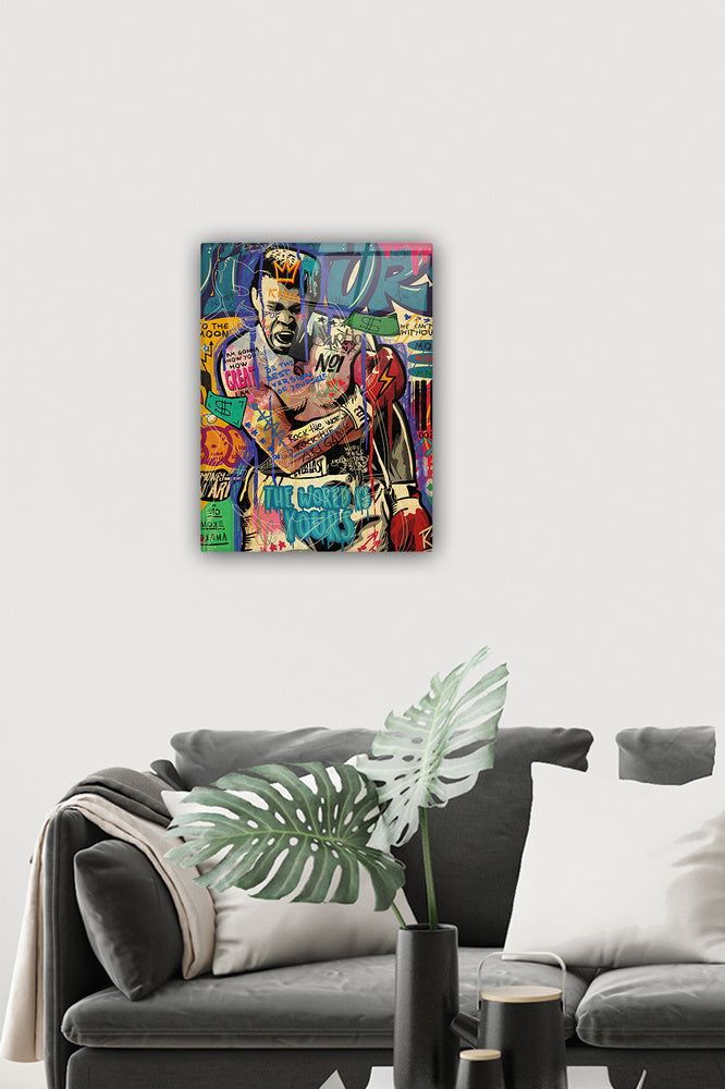 Cam Tablo | Popart Serisi | Muhammed Ali |