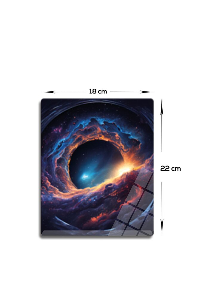 Cam Mouse Pad | Cam Masa Matı | Night Sky | Small | 18cm X 22cm