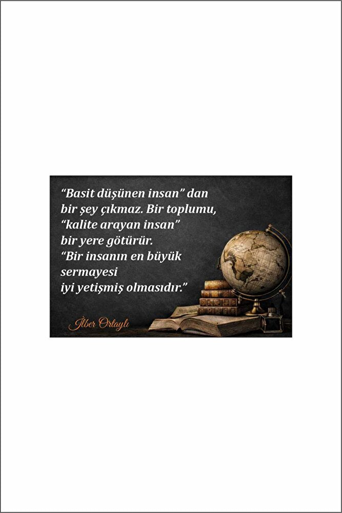 Cam Tablo | İlber ORTAYLI Özel Seri | Ortaylı'nın İzinde | 60cm x 40cm