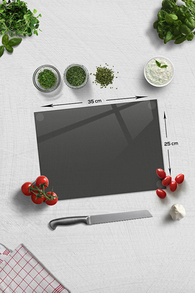 Cam Kesme Tahtası - Cam Kesme Tablası | Füme Cam | 25cm x 35cm