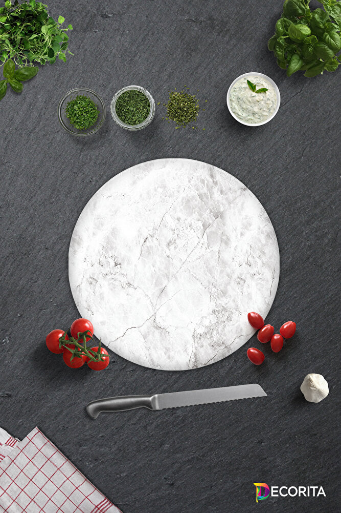 Taş Görünümlü | Orta Boy Pizza Servis Tabağı | Çap 32cm