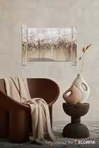 Cam Tablo | Romantik Seri | 3'lü Takım | Mistik Orman | 40cm x 60cm, 5cm x 50cm