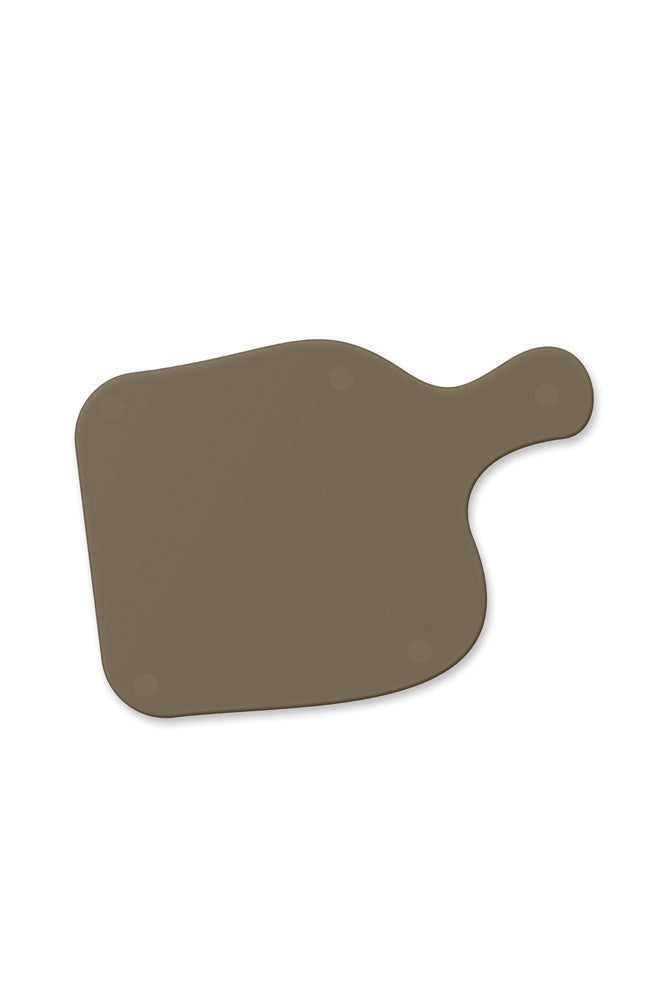 Saplı Cam Kesme Tahtası - Cam Kesme Tablası | Bronz Cam | 28cm x 40cm