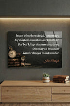 Cam Tablo | İlber ORTAYLI Özel Seri | Okumanın Gücü | 60cm x 40cm