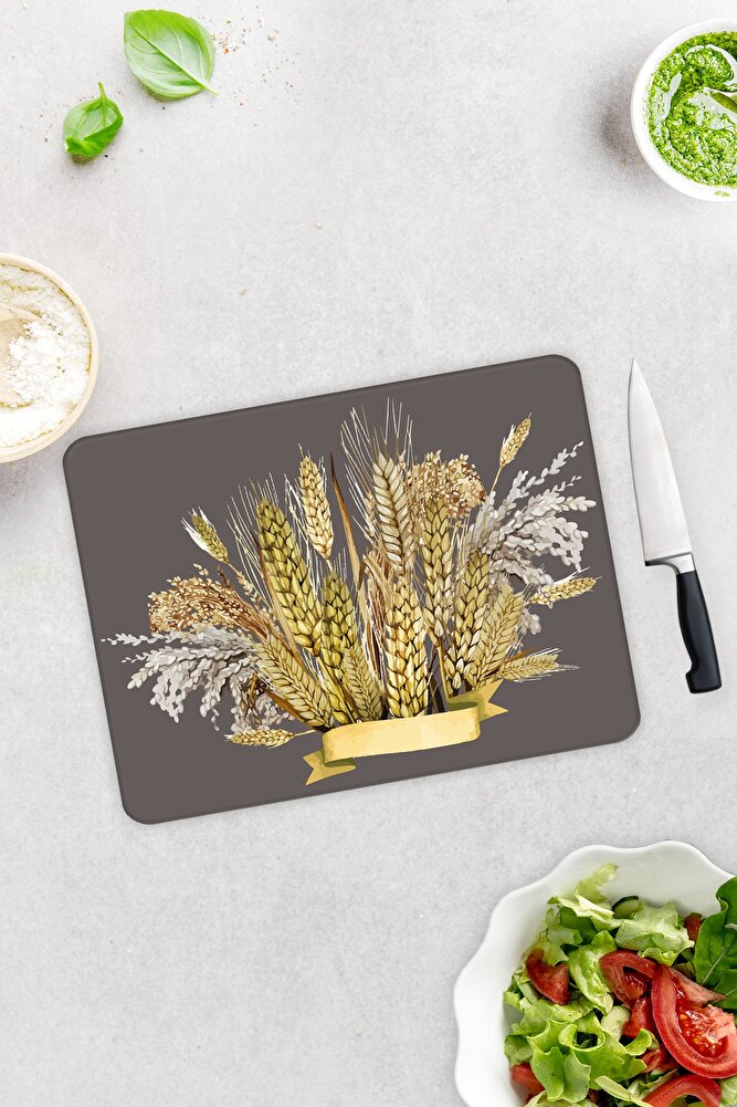Buğday Demeti | Cam Kesme Tahtası - Cam Kesme Tablası | 30cm x 40cm