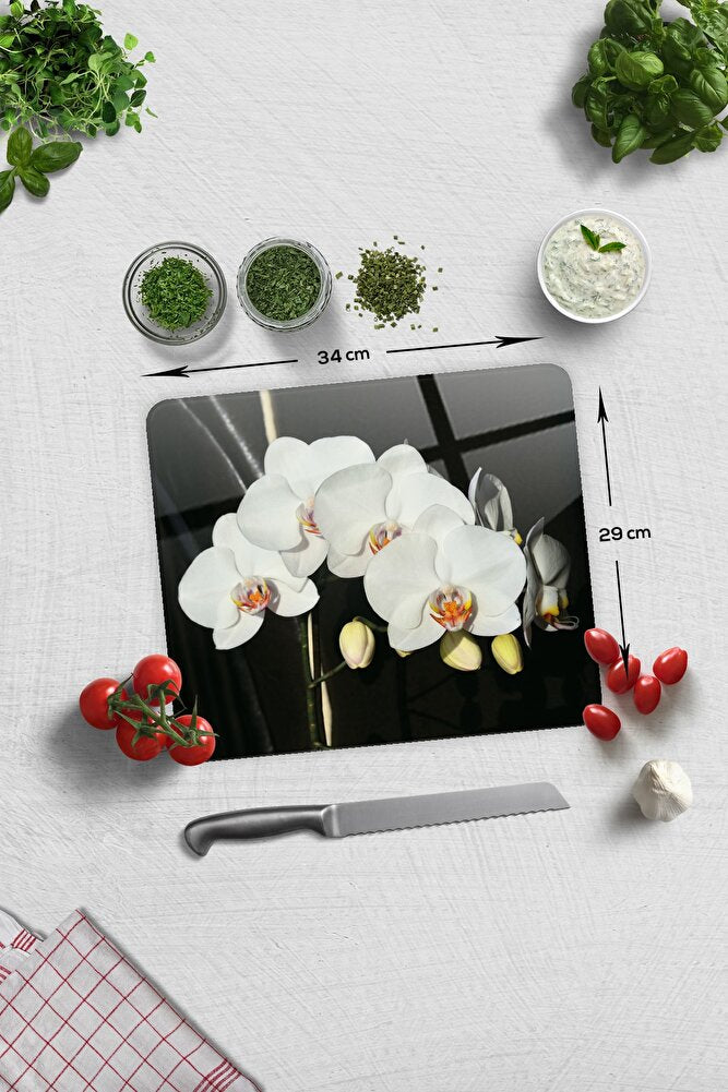 Cam Kesme Tahtası - Cam Kesme Tablası | Orkideli Mutfak 29cm X 34cm