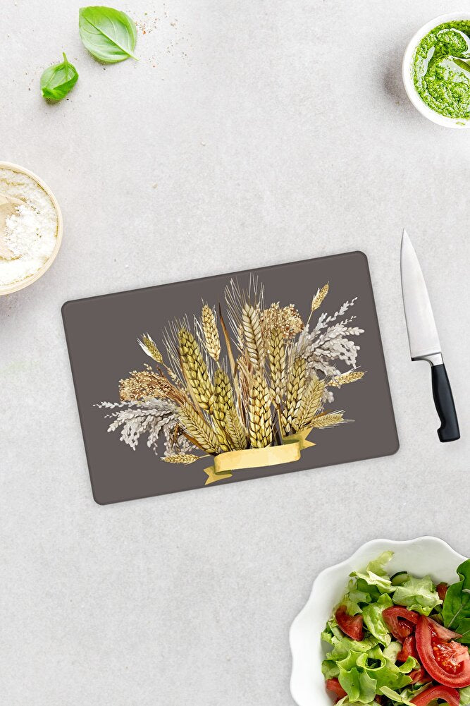 Buğday Demeti | Cam Kesme Tahtası - Cam Kesme Tablası | 30cm x 40cm