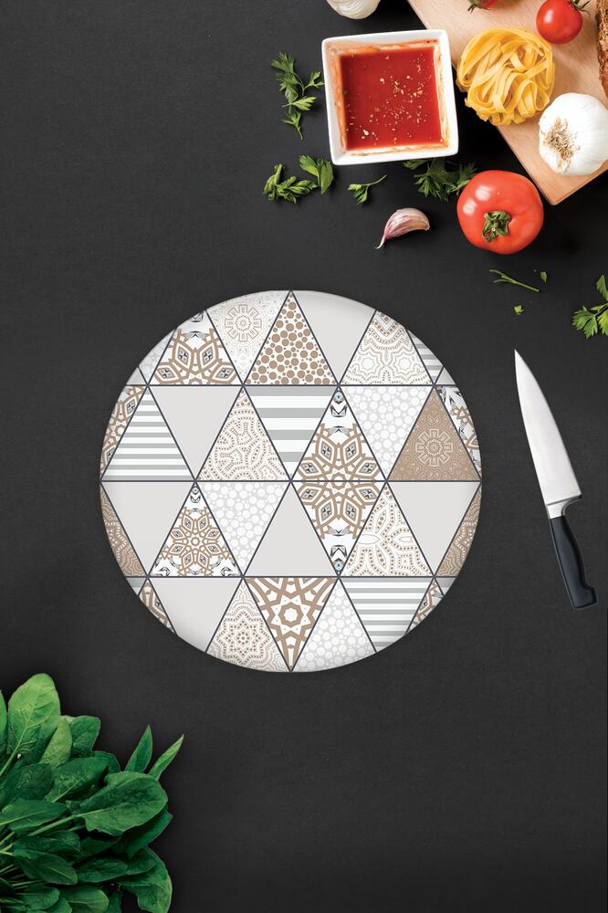 Mandala Desenli | Cam Kesme Tahtası - Cam Kesme Tablası | 30 cm x 40 cm