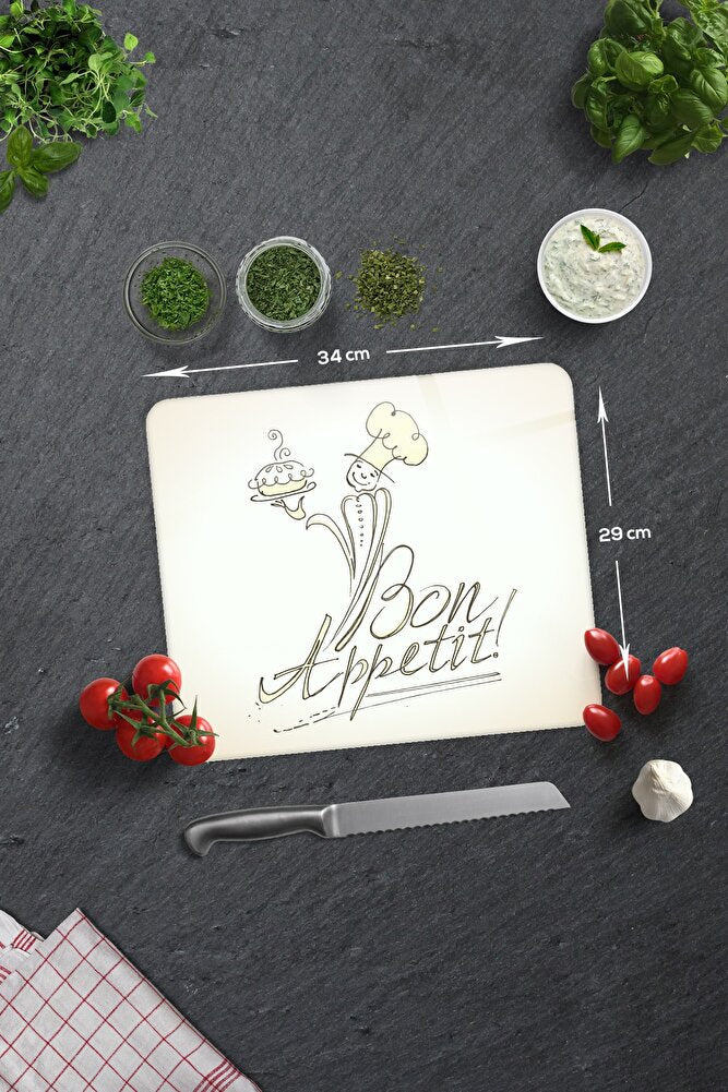 Cam Kesme Tahtası - Cam Kesme Tablası | Bon Appetit - Şef | 20cm X 30cm