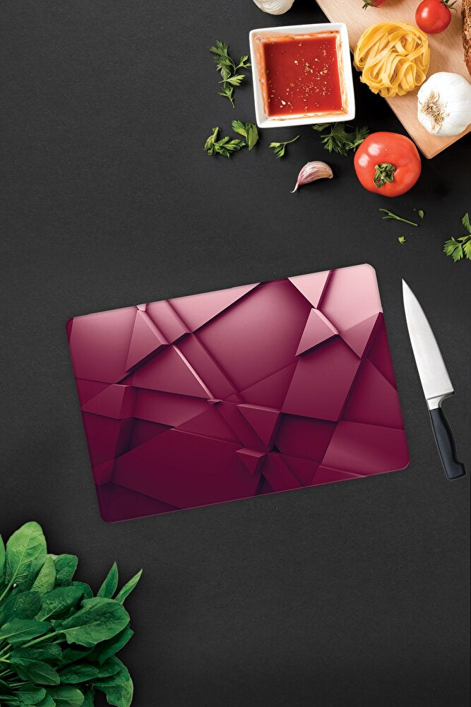 Asil Bordo | Cam Kesme Tahtası - Cam Kesme Tablası | 30 cm x 40 cm