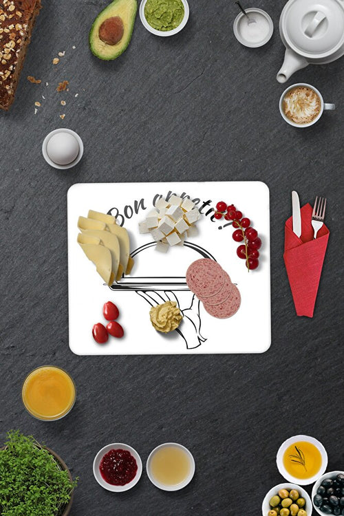 2'li Takım | Cam Tabak - Kahvaltı Tabağı - Pasta Tabağı | Bon Appetit -servis | 29cm X 34cm