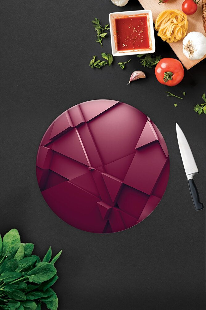 Asil Bordo | Cam Kesme Tahtası - Cam Kesme Tablası | 30 cm x 40 cm