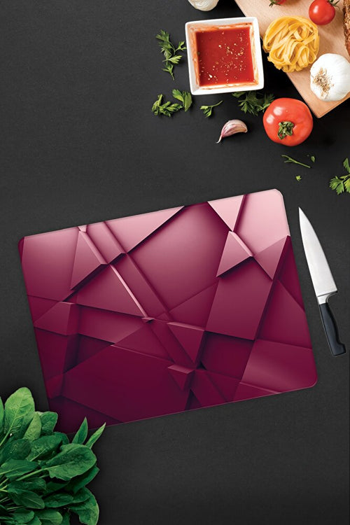 Asil Bordo | Cam Kesme Tahtası - Cam Kesme Tablası | 30 cm x 40 cm