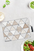 Mandala Desenli | Cam Kesme Tahtası - Cam Kesme Tablası | 30 cm x 40 cm