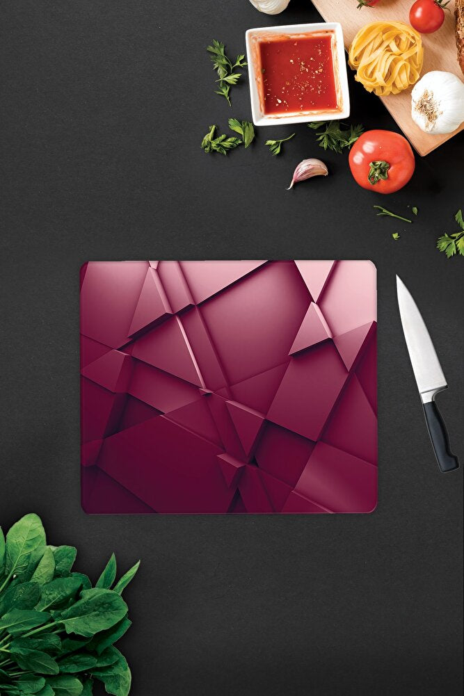 Asil Bordo | Cam Kesme Tahtası - Cam Kesme Tablası | 30 cm x 40 cm