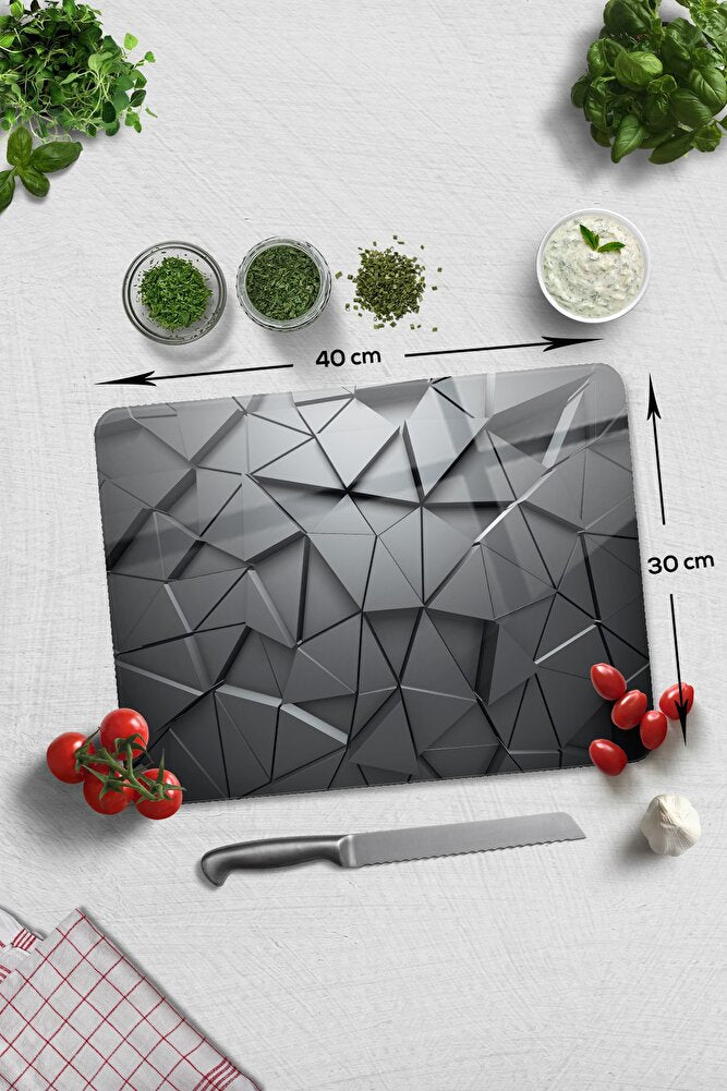 Cam Kesme Tahtası - Cam Kesme Tablası | Antrasit Kristal | 30cm X 40cm